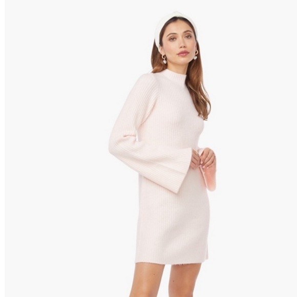 [LIKE 🆕] JustFab: Flared Sleeve Sweater Dress - Picture 5 of 6